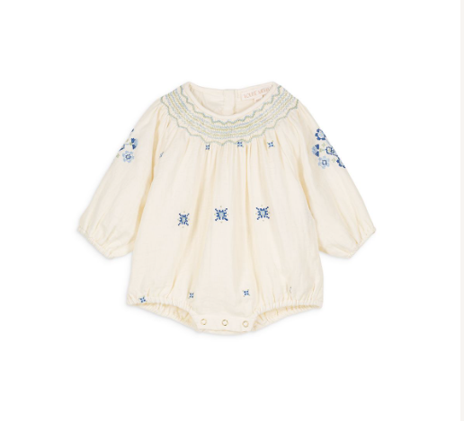 LOUISE MISHA│Ilaki Rompers波西米亞包屁衣．Cream