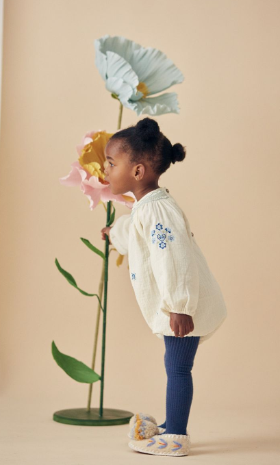 LOUISE MISHA│Ilaki Rompers波西米亞包屁衣．Cream