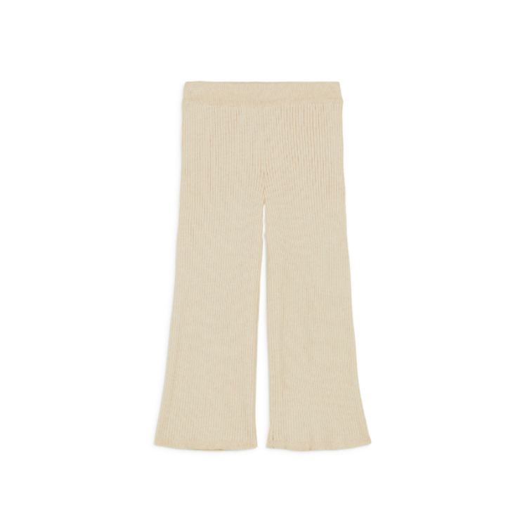 預購𓂃LOUISEMISHA│Salia Pants羅紋鬆緊針織喇叭褲．Cream
