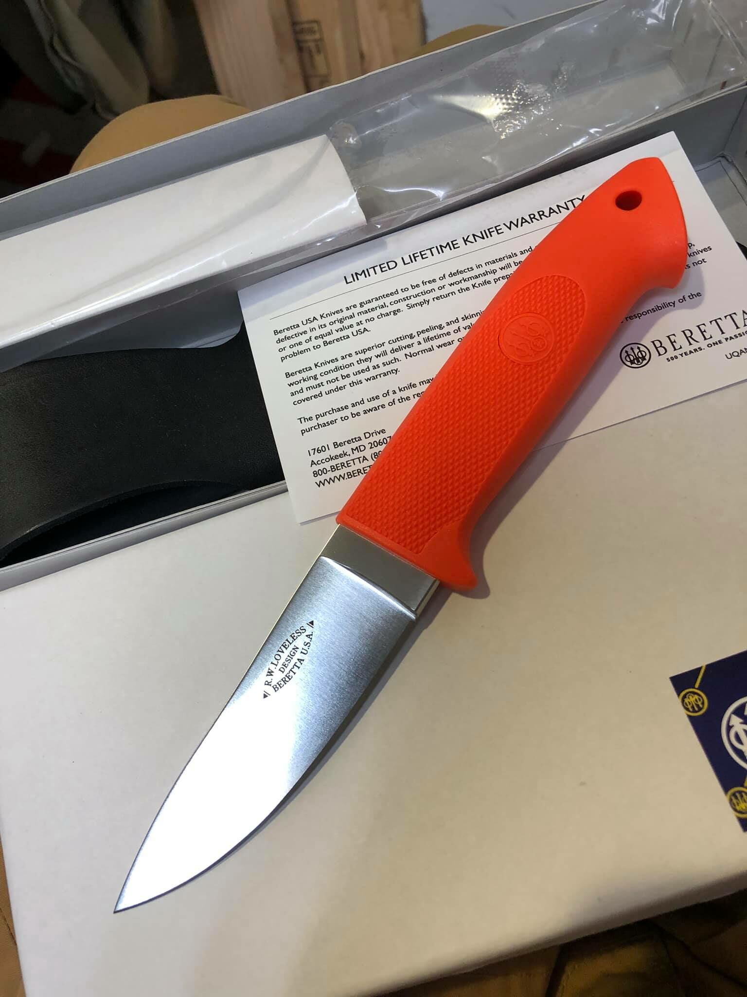 Beretta Loveless Zytel Skinner Knife 皮革加工刀