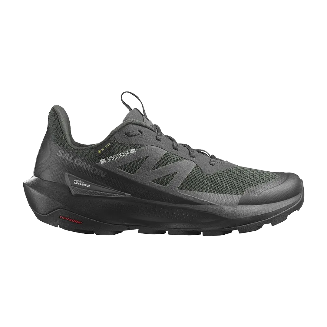 Salomon 法國 ELIXIR ACTIV Goretex 低筒登山鞋 男款 幻灰/黑/灰色 33SL474561