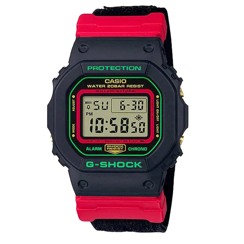 【CASIO G-SHOCK】DW-5600THC多功能 碼錶 防水200米 整點報時 電子錶-