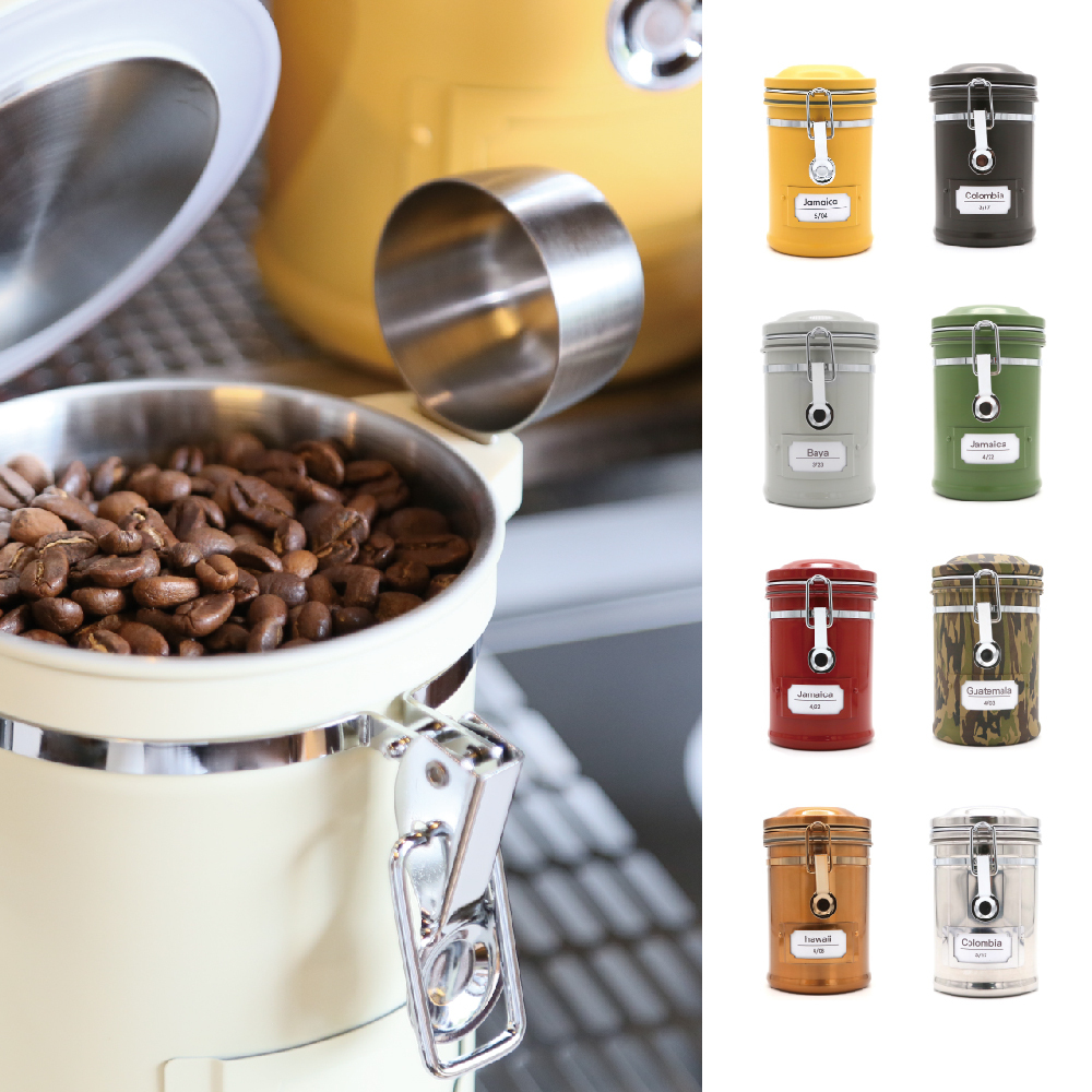 Earth咖啡密封罐半磅+咖啡豆組合