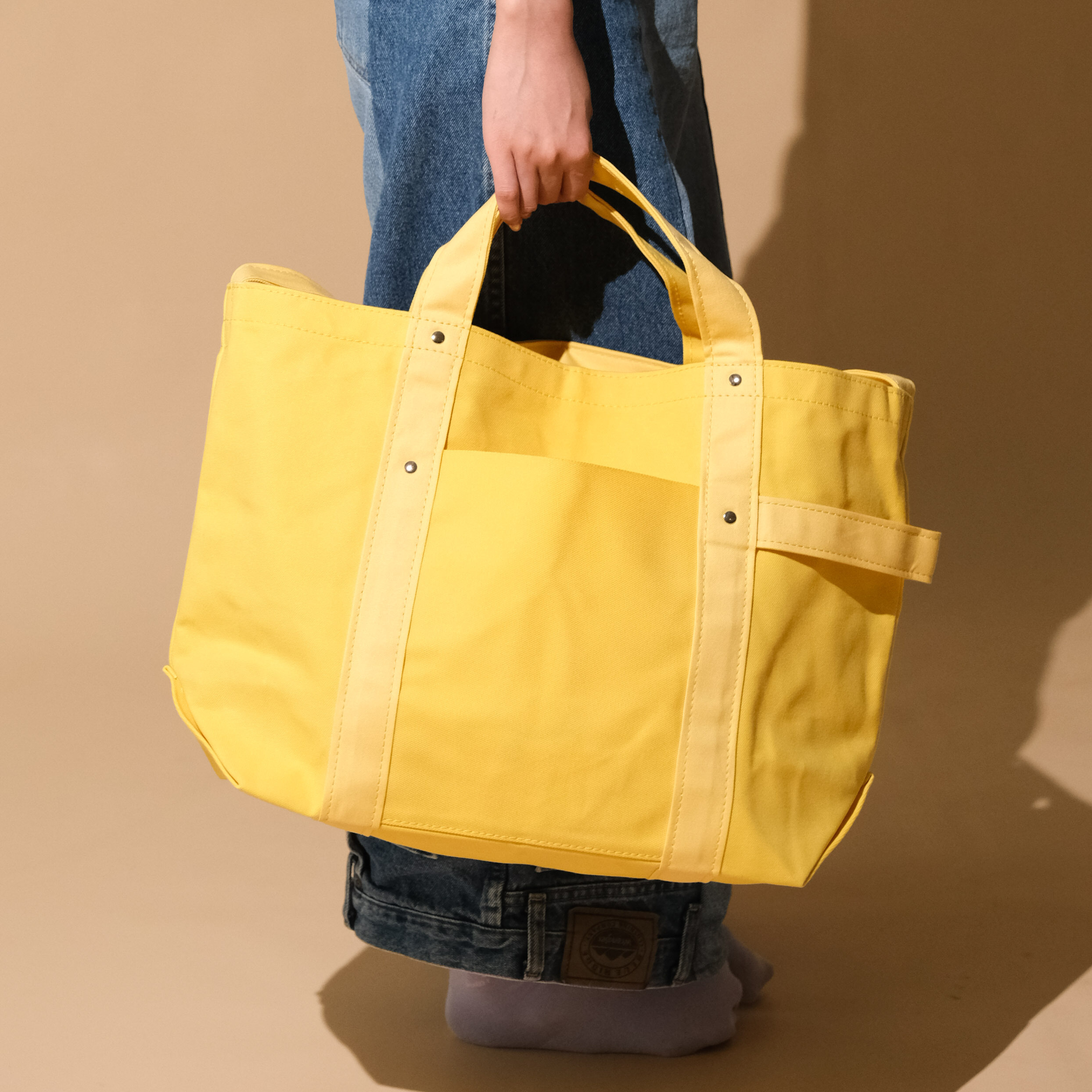 Tembea Harvest Tote Large LT-Yellow / Egg