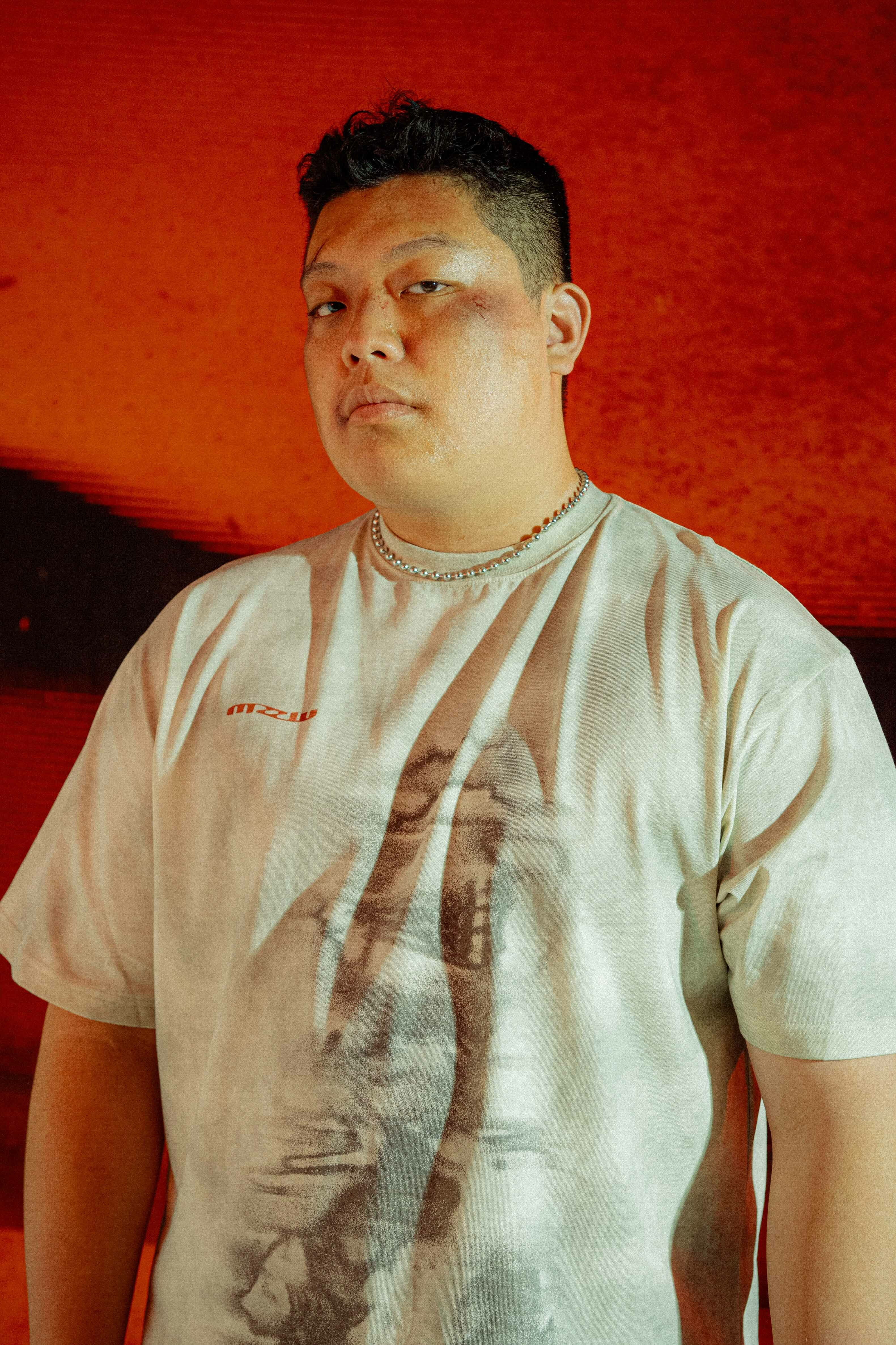 SIMON PUNK Project-007-11 沙塵暴 贓染 BOXY TEE