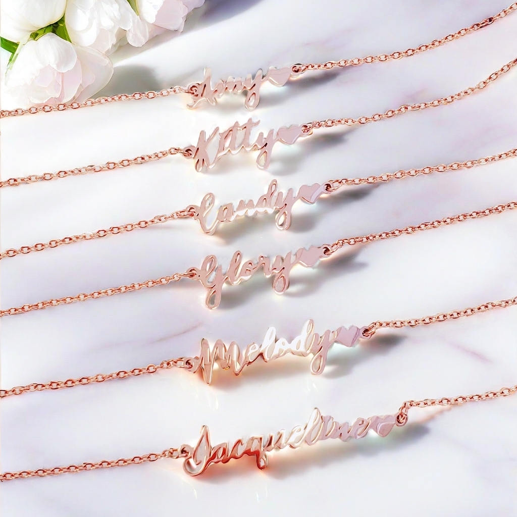 姊妹禮盒 D (人名定製頸鏈、定製兩用斜孭袋)