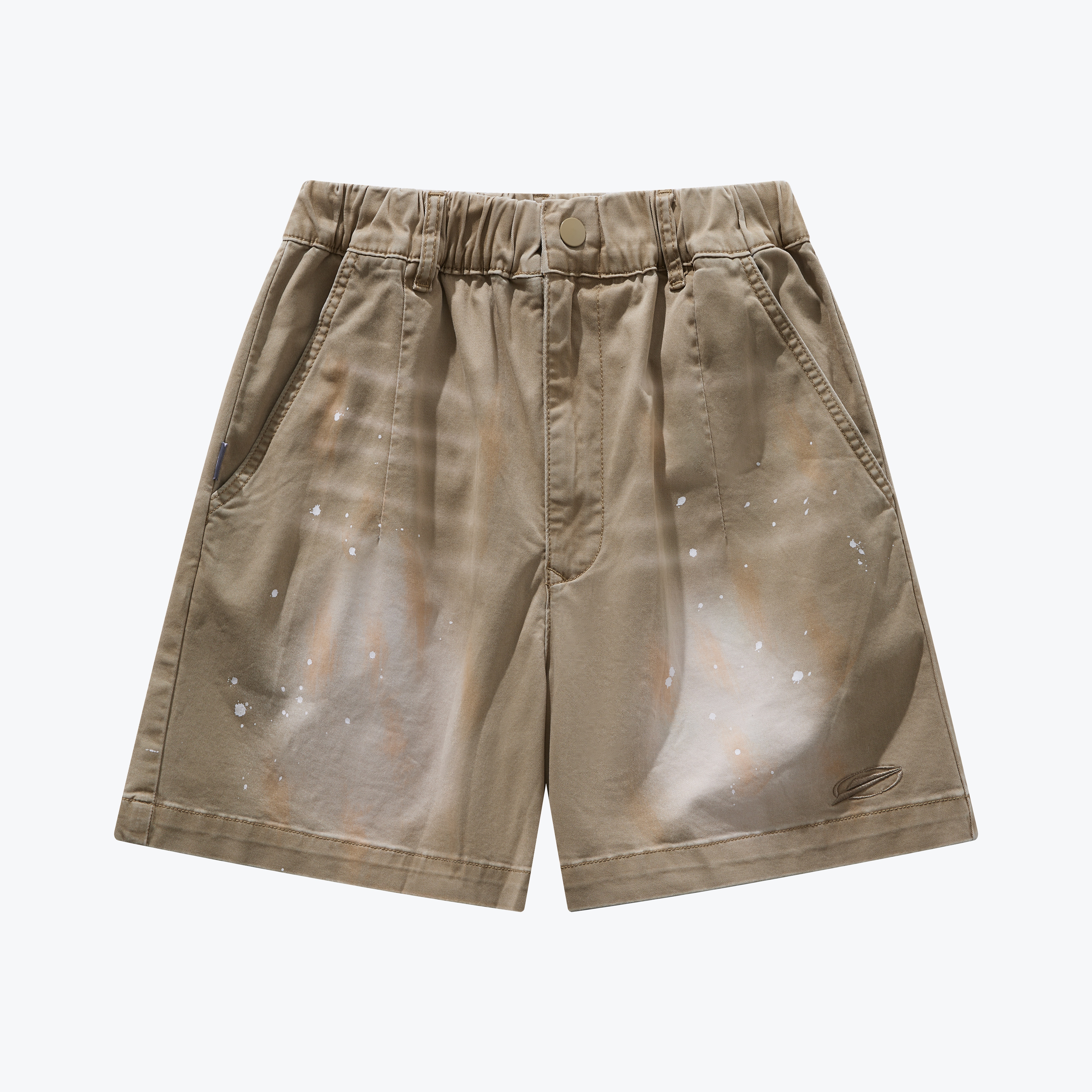 [現貨] Sense Heavy Washed Smudged Chino Short Khaki | M24-02KA