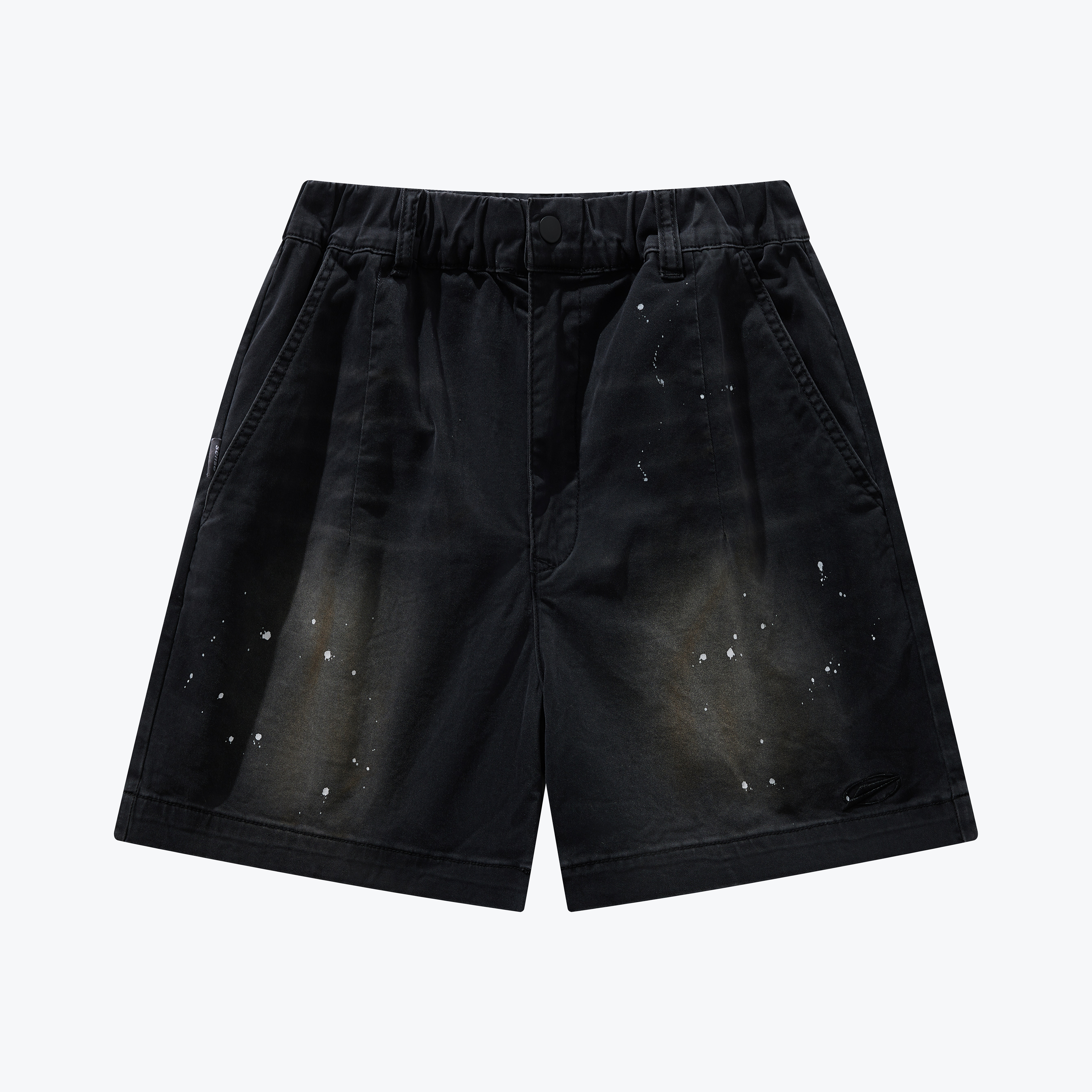 [現貨] Sense Heavy Washed Smudged Chino Short Dull Black | M24-02BK