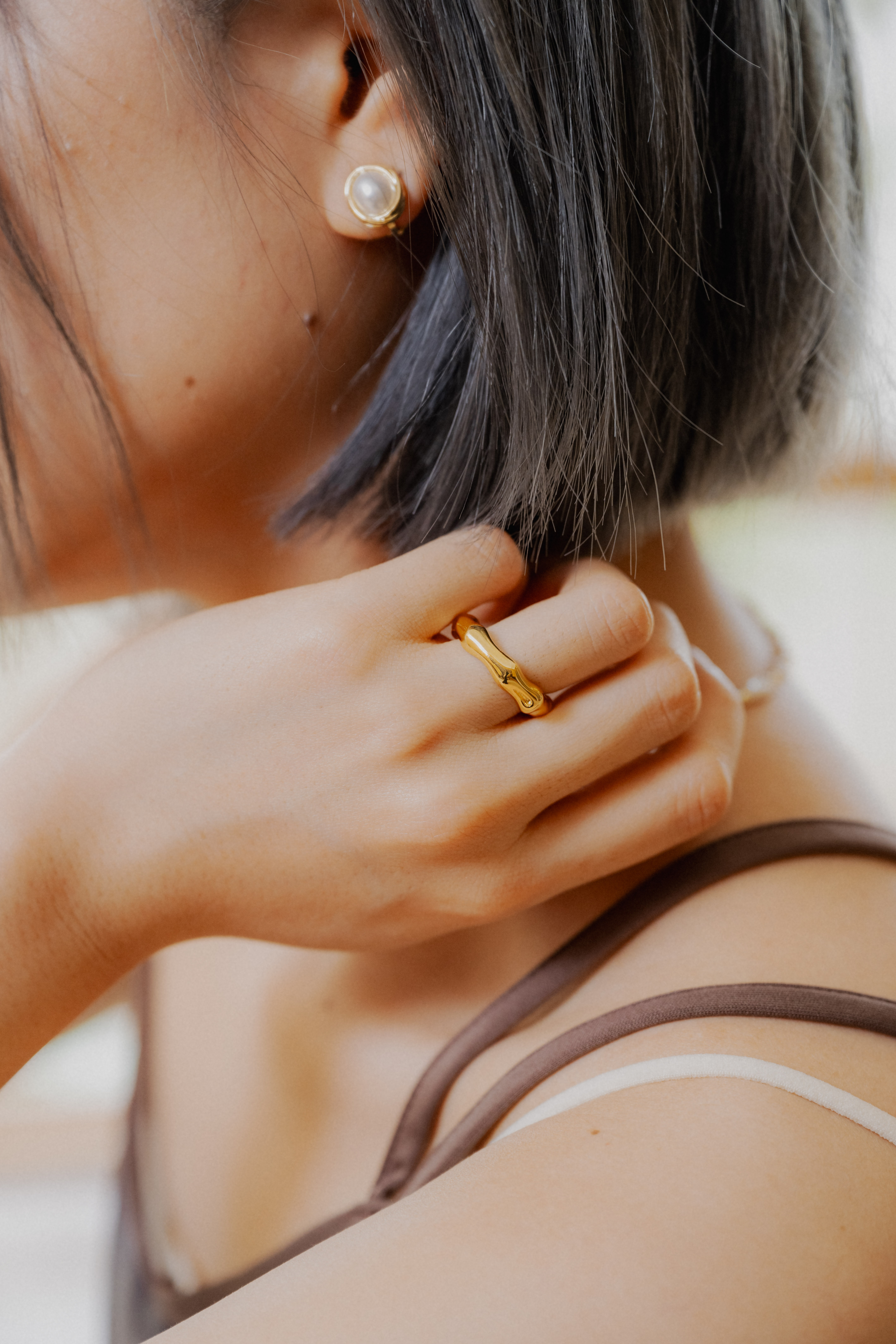 粗身多邊形戒指