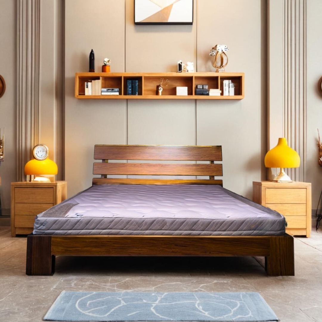里歐︱北歐風胡桃木實木6尺床組