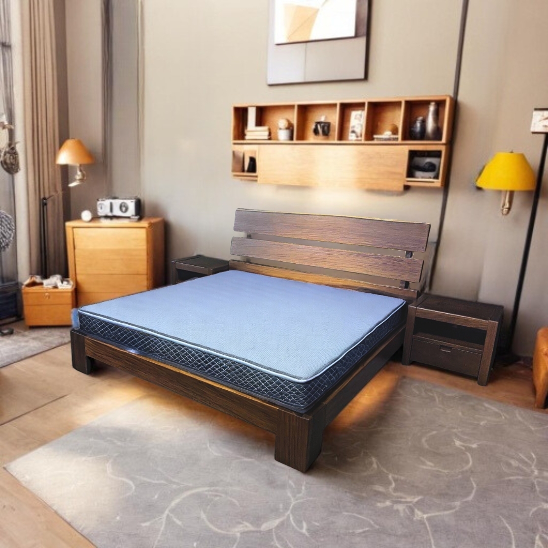 里歐︱北歐風胡桃木實木6尺床組