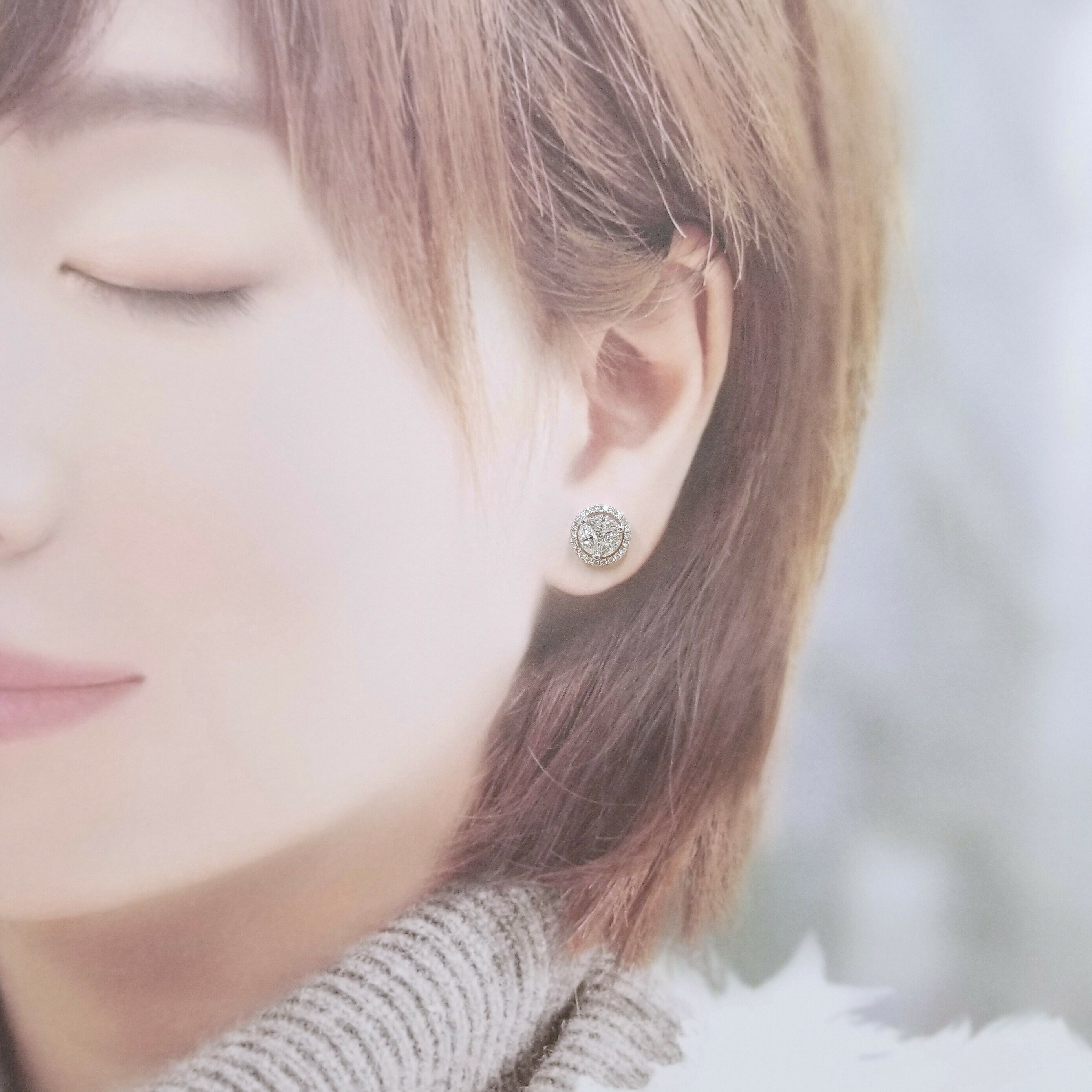 18K White Gold 1.65ct Diamond Earrings