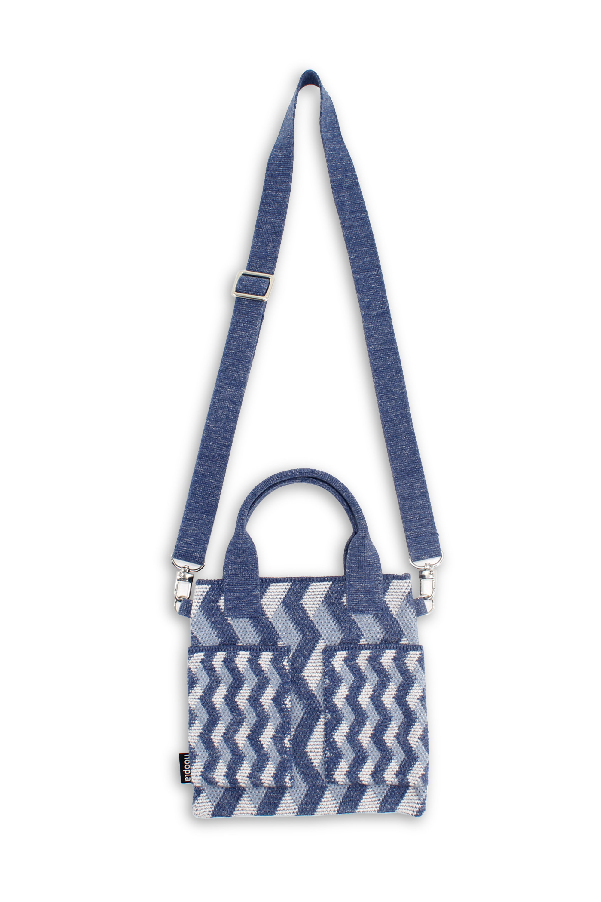 牛仔斜格斜孭袋