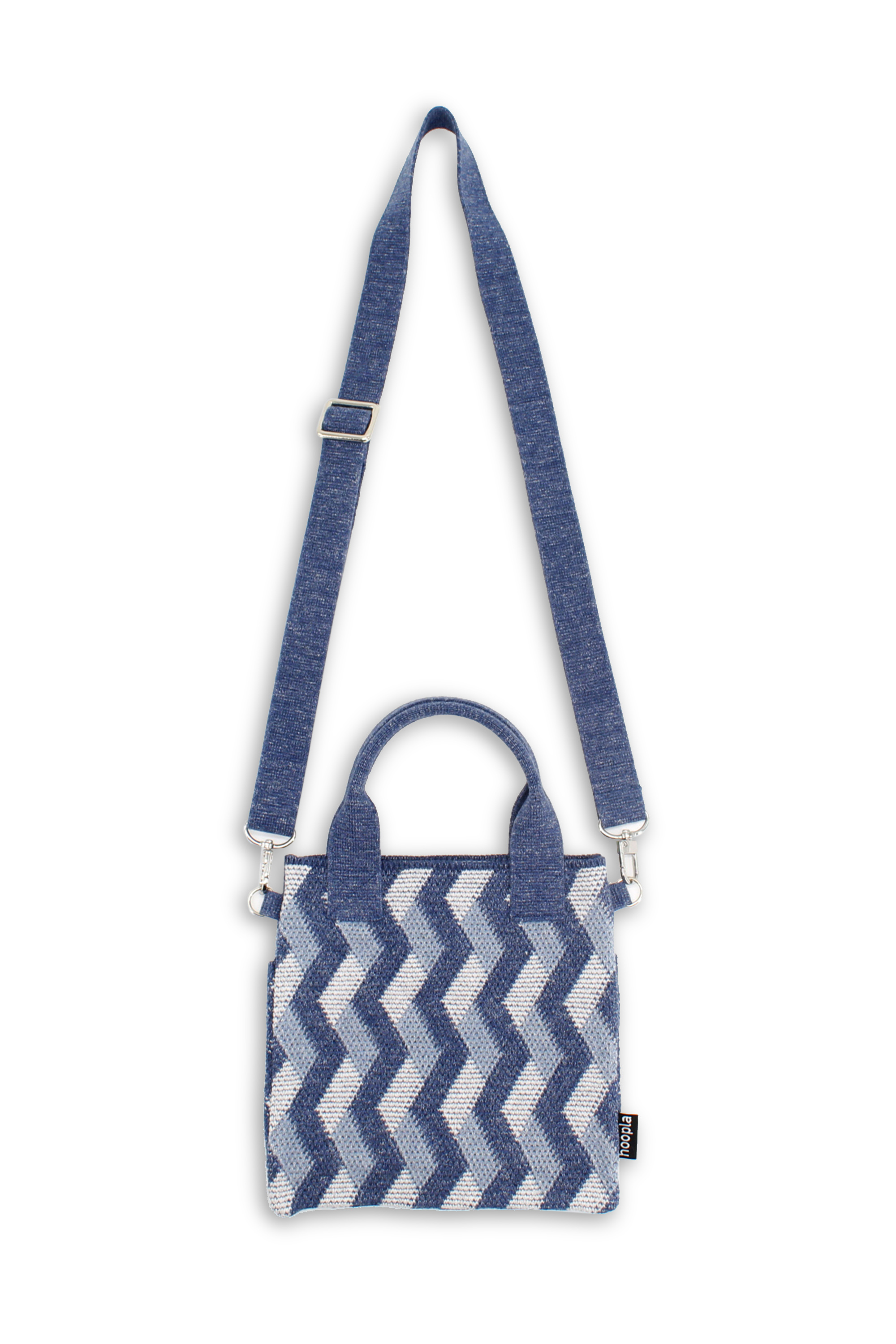 牛仔斜格斜孭袋