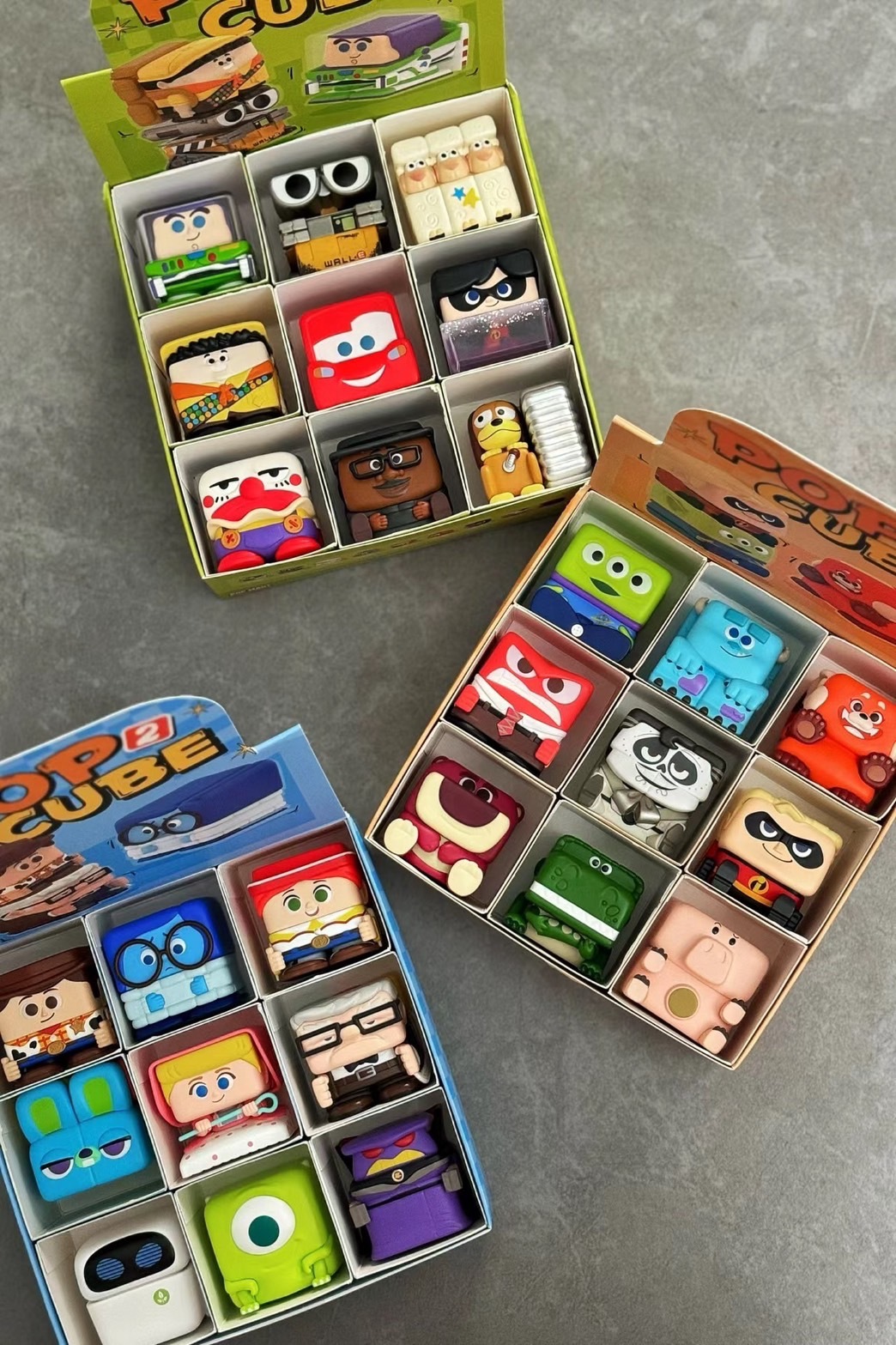 現貨 PIXAR 皮克斯 POP CUBE 疊疊樂 方臉 變形 盲盒 公仔
