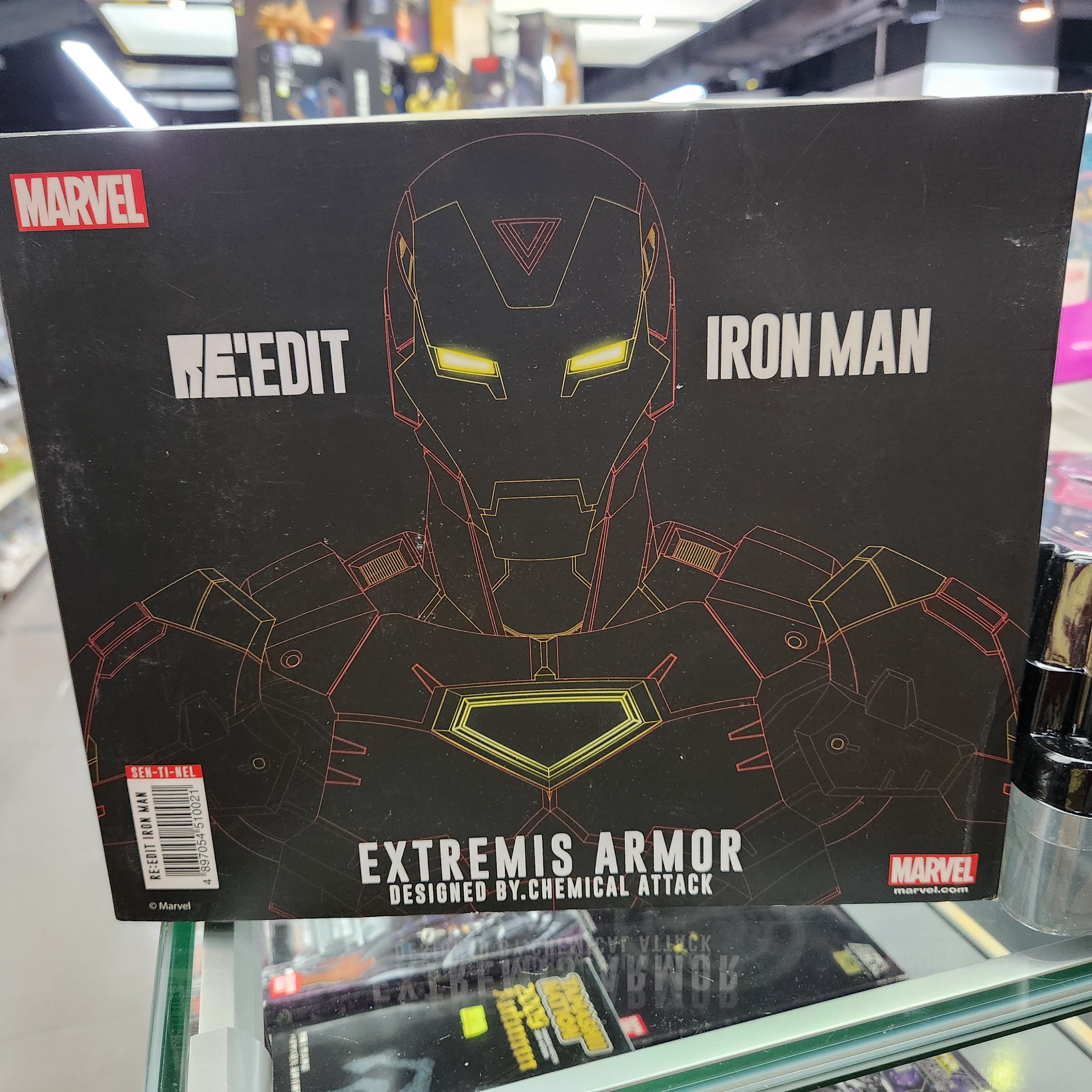 （用家福音系列）95%新 千值練 - 鋼鐵人 絕境盔甲 Sentinel Re:Edit Iron Man #02 Extremis Armor 18cm Figure Collection Doll