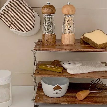 《4654》復古木質透明手動調味瓶