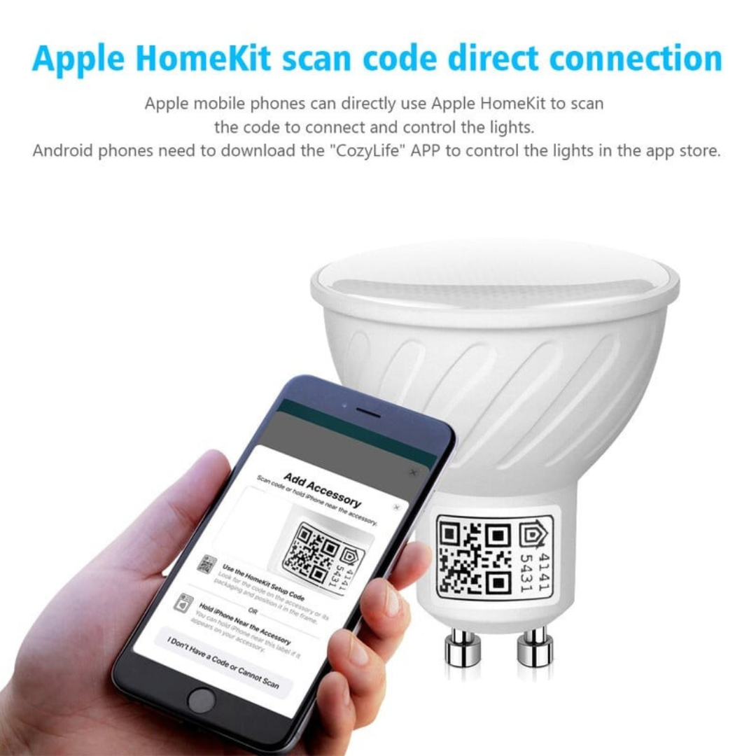 智能射燈 Apple HomeKit GU10 燈杯可調光 2700K-6500K