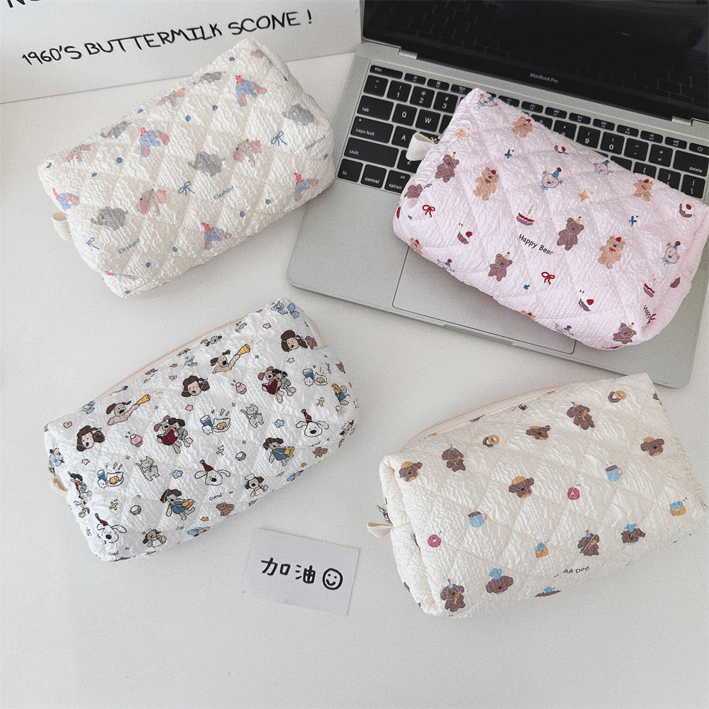 《4655》可愛動物印花化妝包