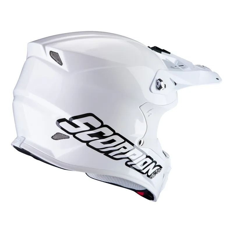 SCORPION VX-16 WHITE 亮光白 素色 越野帽 充氣式兩頰