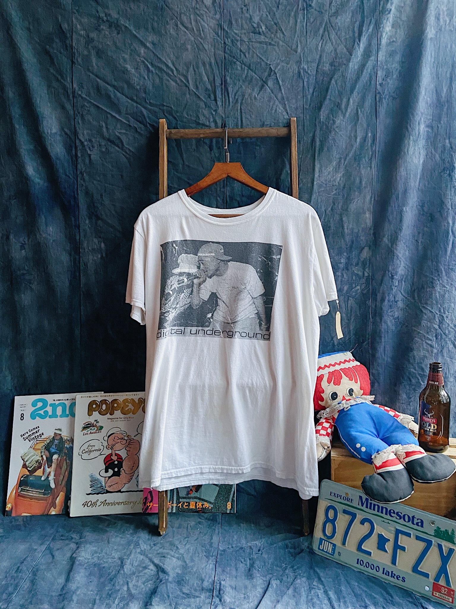 Vintage Digital Underground ＆ 2Pac American Classic T-shirt  / 美國製饒舌樂團＆2Pac印刷圖騰古著短踢