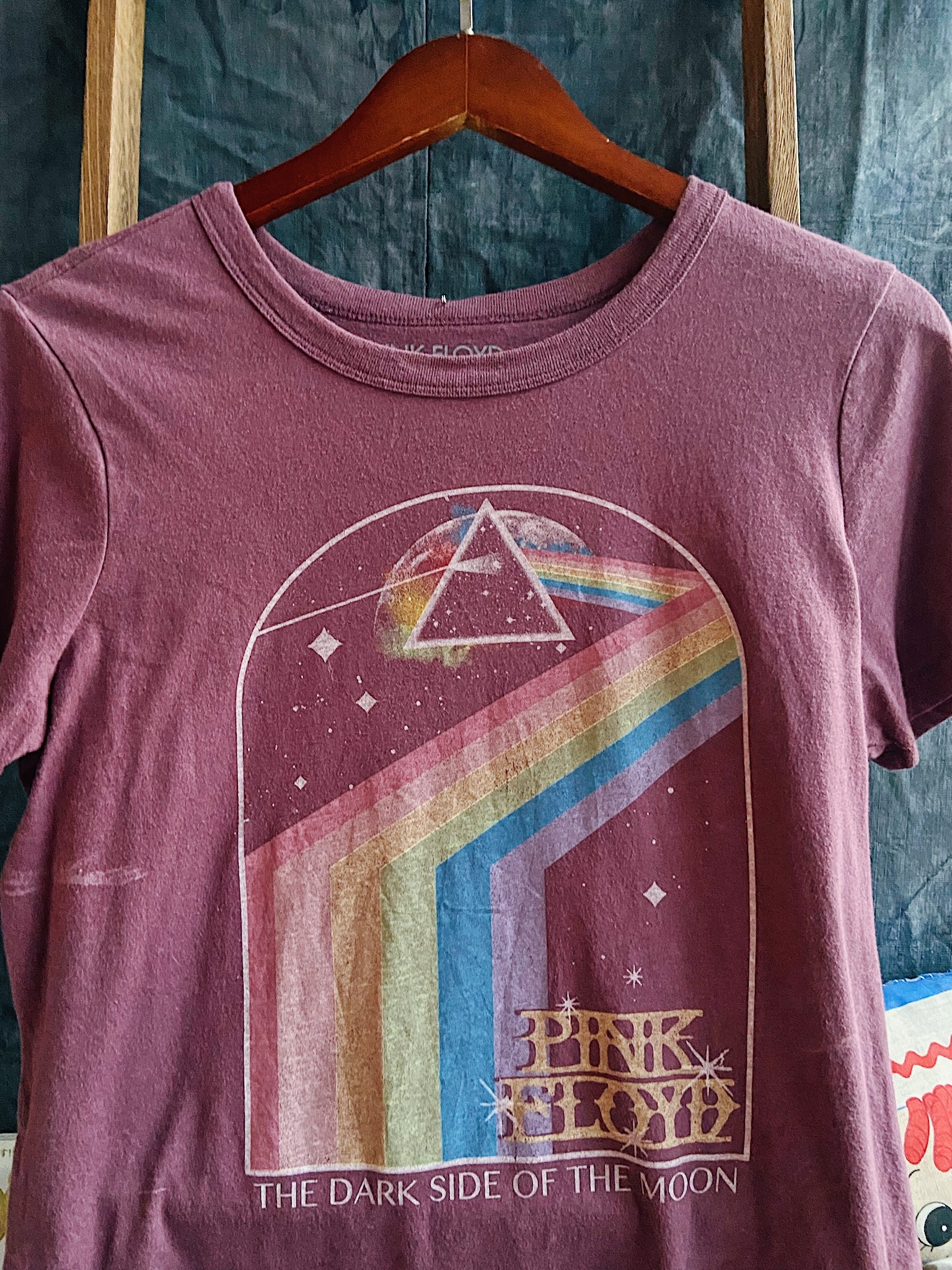Vintage PINK FLOYD T-shirt  / 美國製籃球藍色古著短踢