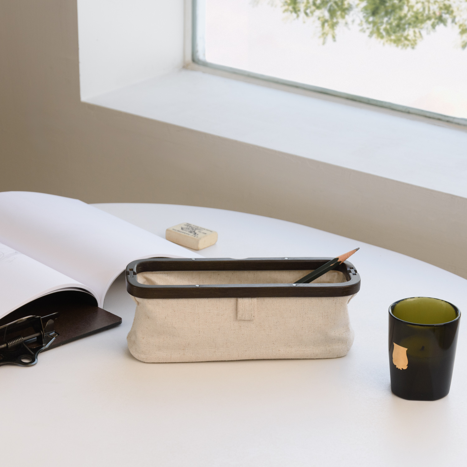 UROKI 筆袋 (棉殼白)