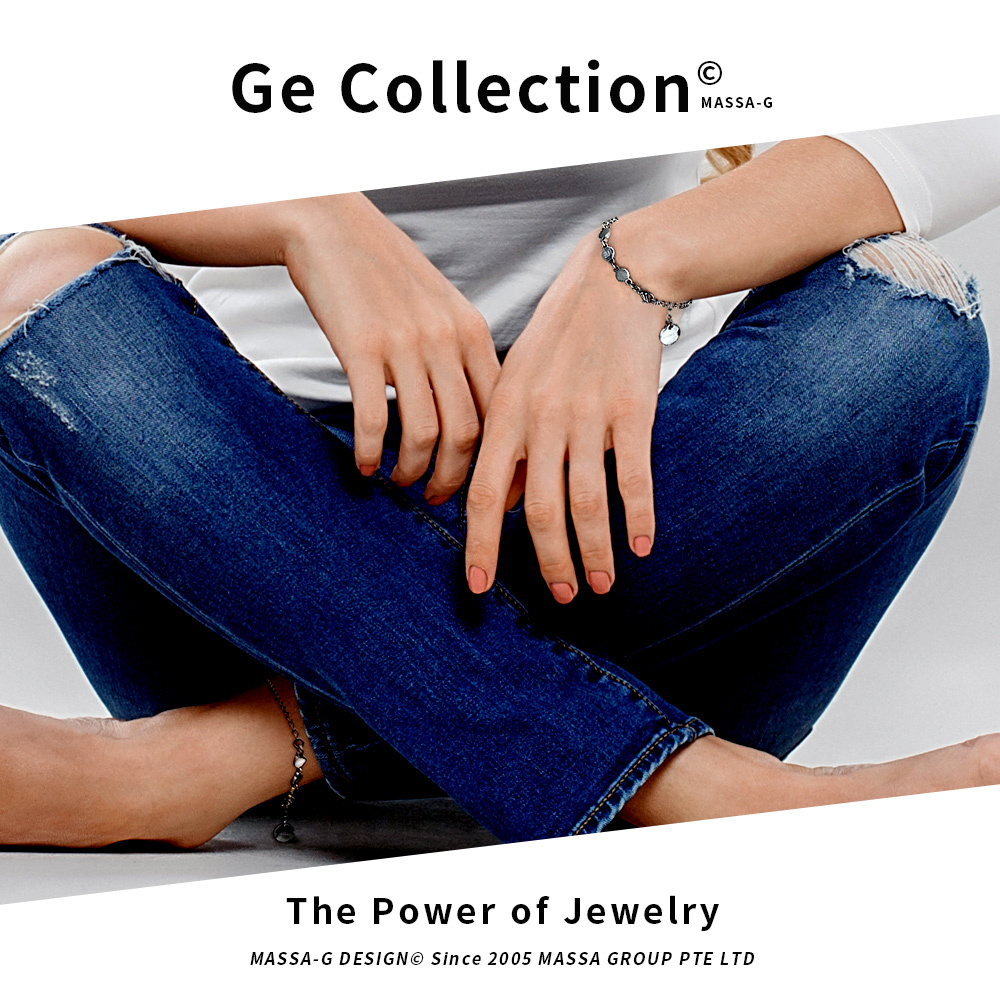 MASSA-G【NOX】尼克斯金屬鍺錠白鋼腳鍊