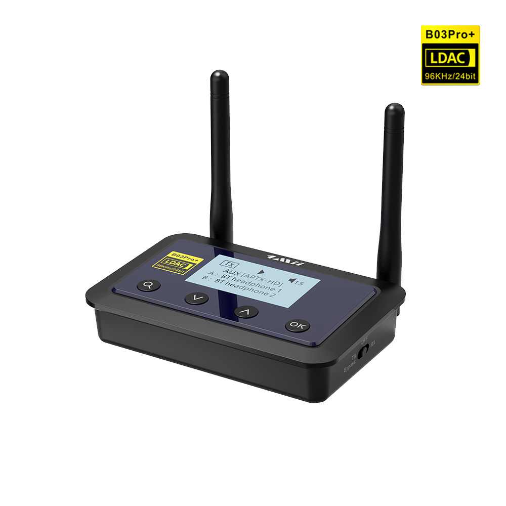1Mii B03 Pro Plus LCD 螢幕顯示音訊藍牙發射接收器