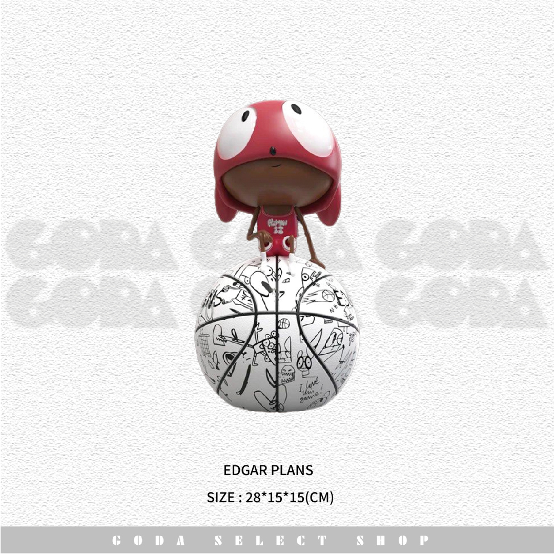 全球限量400隻 EDGAR PLANS X NBA FLY MAN 23 JORDAN 喬丹 藝術 聯名款 公仔 #GT
