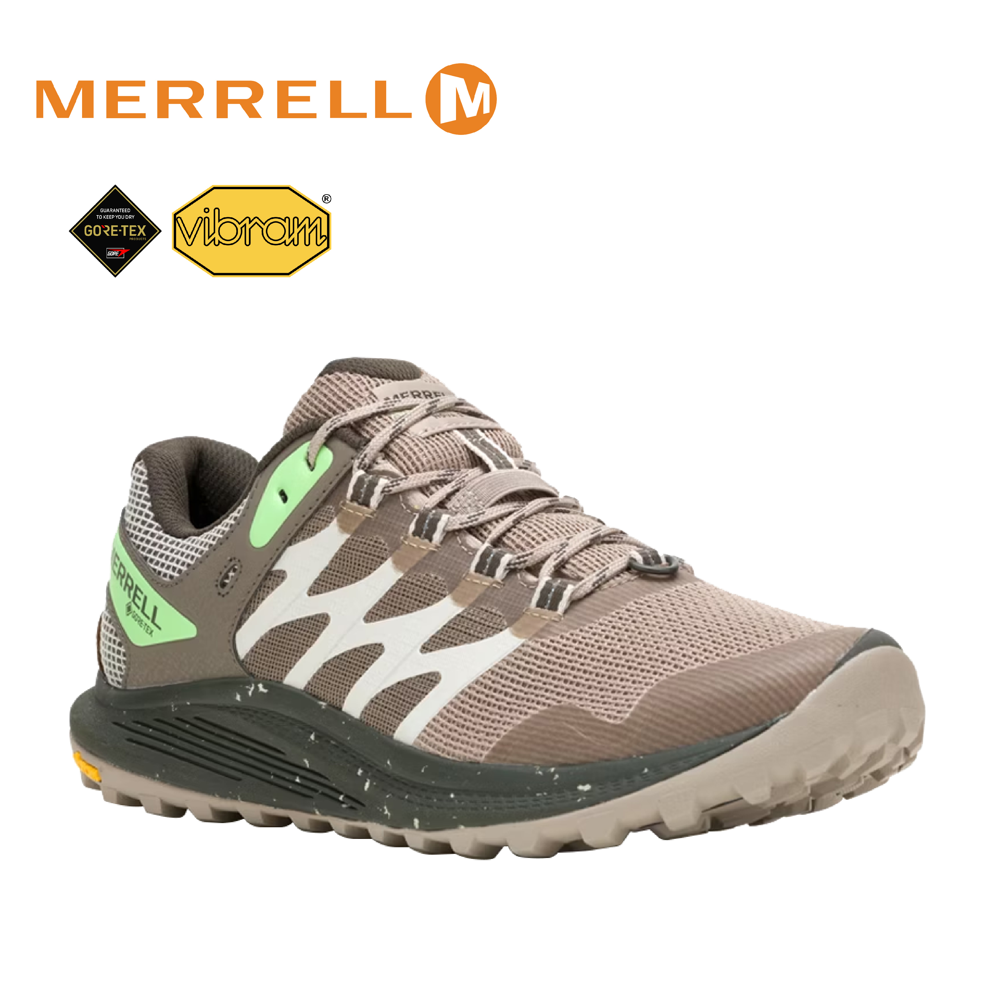 MERRELL 美國 NOVA 3 GTX輕量越野健行鞋 男款 淺咖色 33ML068295