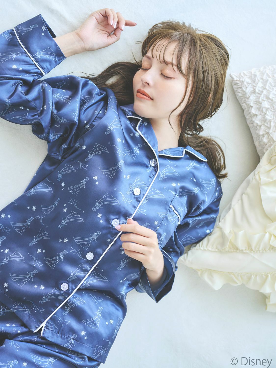 預購 - JP Frozen印花睡衣 Shirt + Pants SET