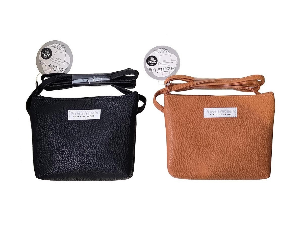 合成皮側背包/logo 17x12x3cm