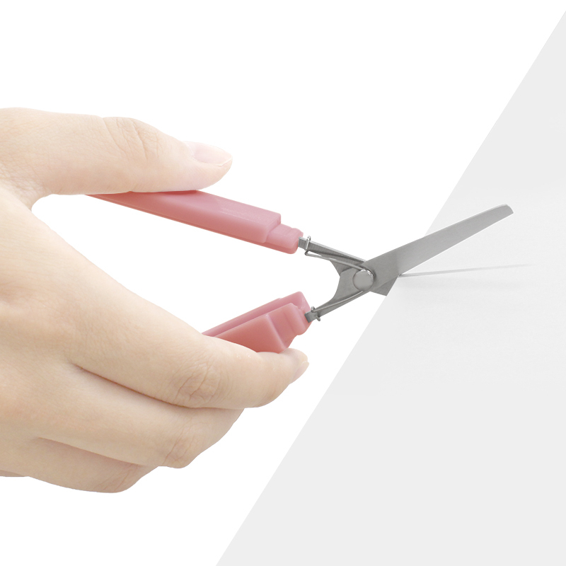 攜帶式筆型剪刀/暖色 方型