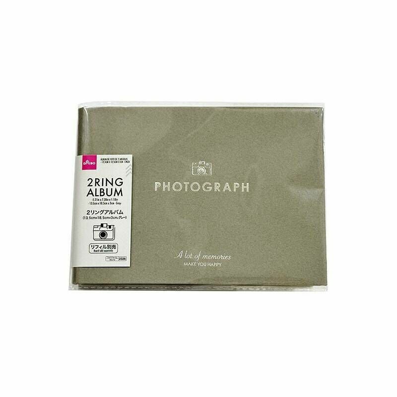 雙孔相簿/灰 19x13.5x3cm