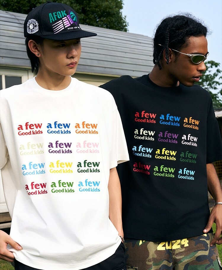 AFGK 彩色印花LOGO 短袖 T A FEW GOOD KIDS