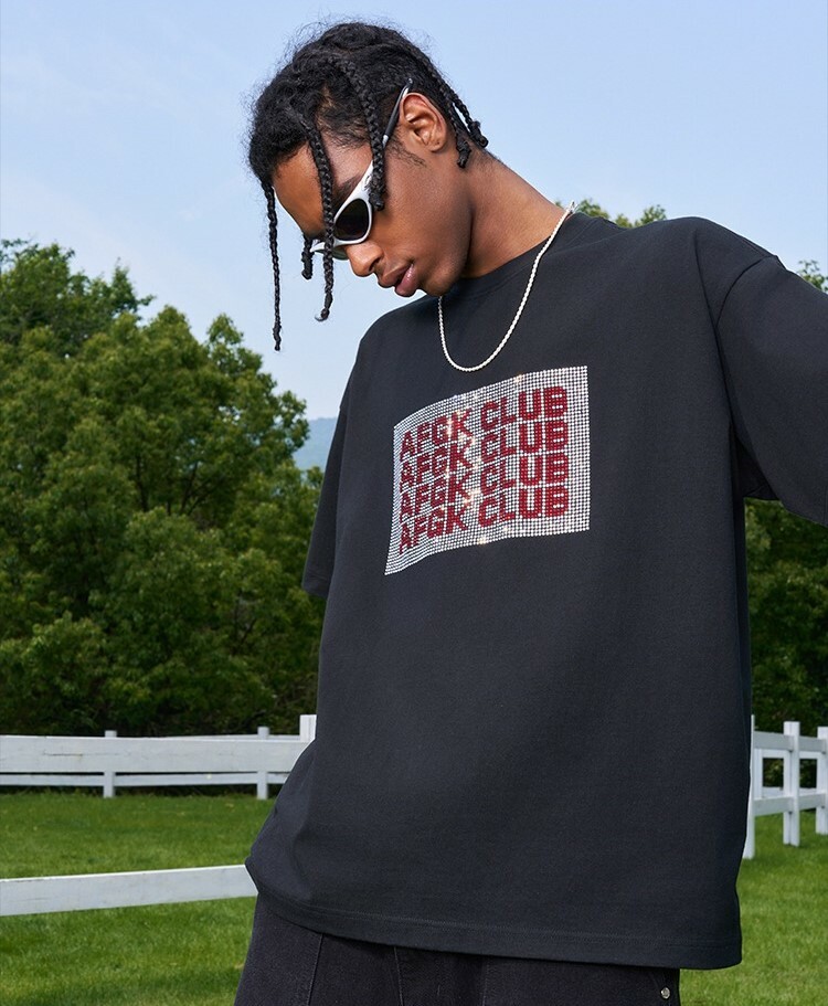 AFGK "Good Kids" Hot Diamond Printed LOGO Short Sleeve T A FEW GOOD KIDS