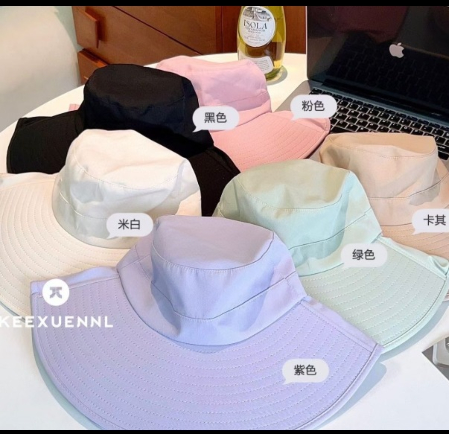 c1108  Keexuennl珂宣尼大檐披肩防晒帽 $79/1  $155/2