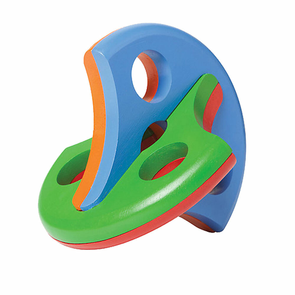 【美國Manhattan Toy】Wobbal飛碟洞洞木搖鈴