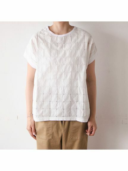 預購 - JP 蕾絲芳塊格紋 Top