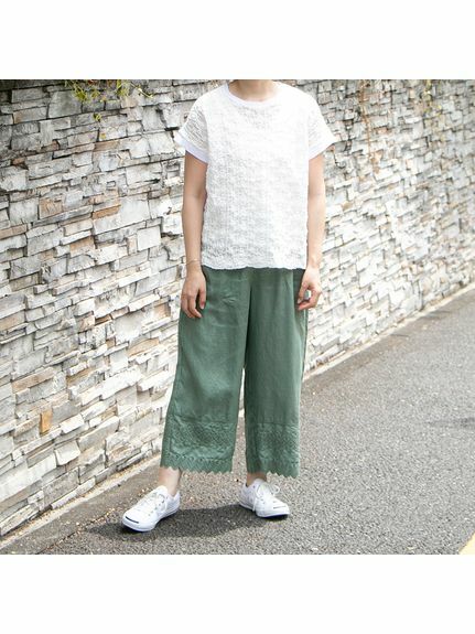 預購 - JP 褶褶蕾絲Top