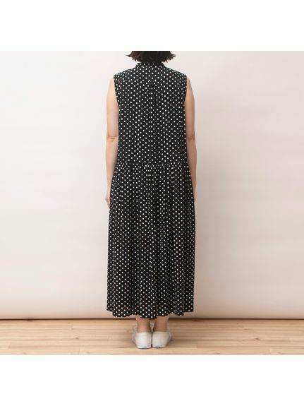 預購 - JP 人造絲波點One Piece