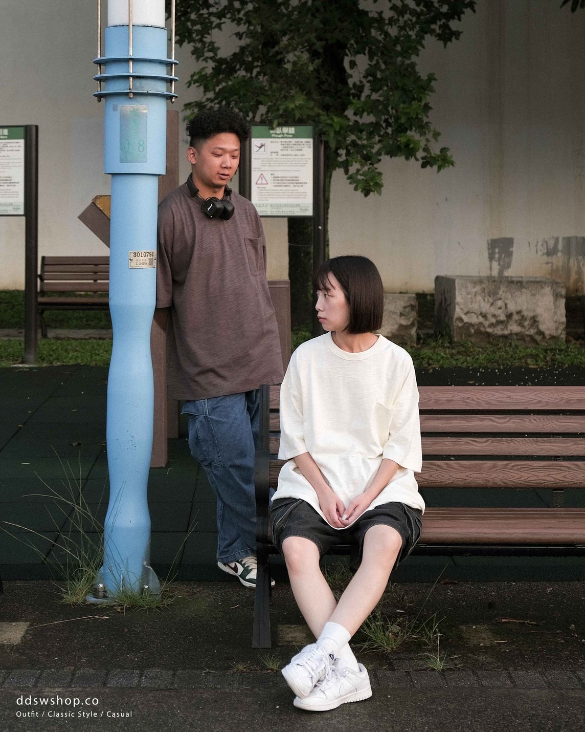 ANST 重磅竹節口袋短T AN.41