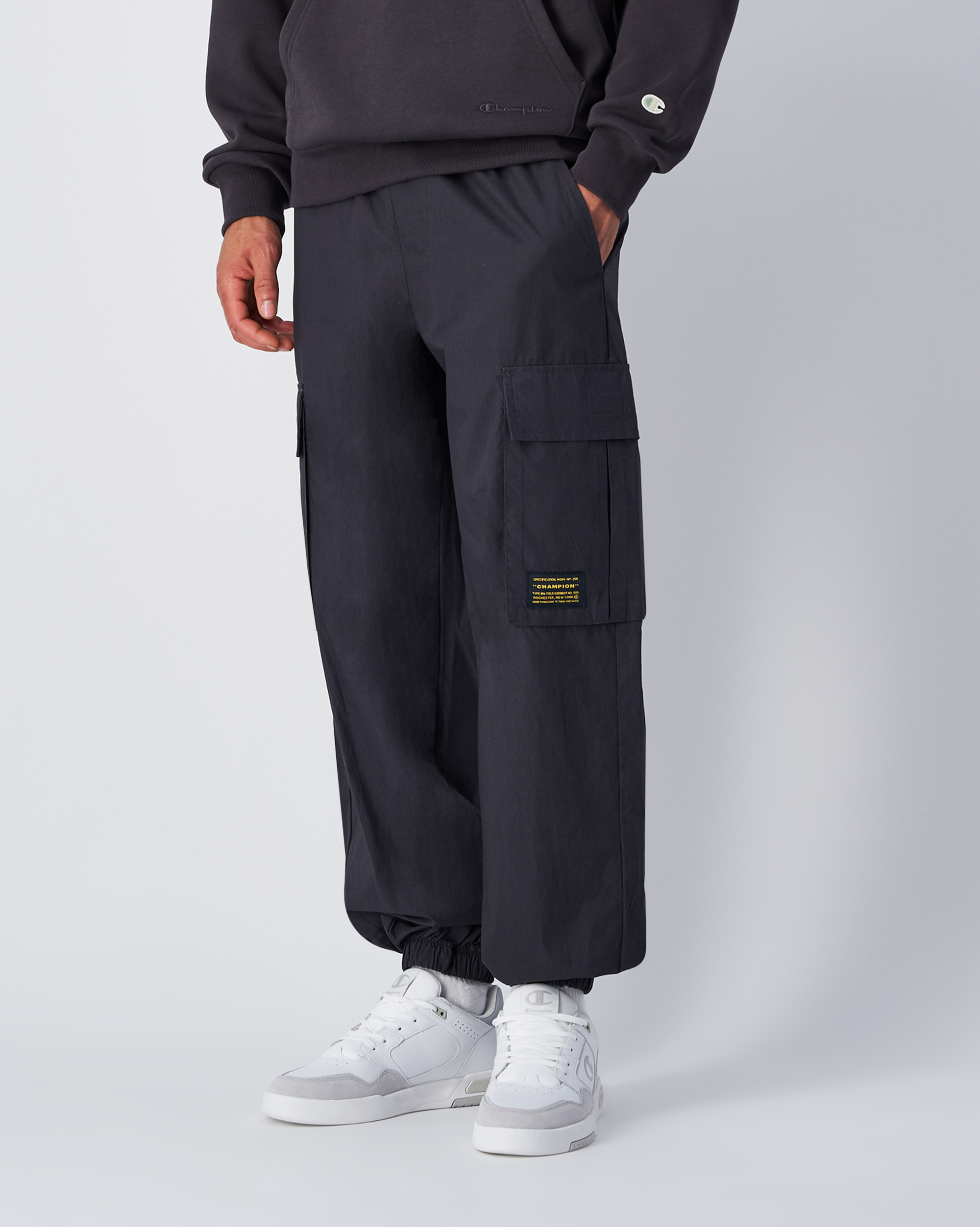 男款 -ROCHESTER有機棉傘兵工裝褲-黑色（220415-ES503）