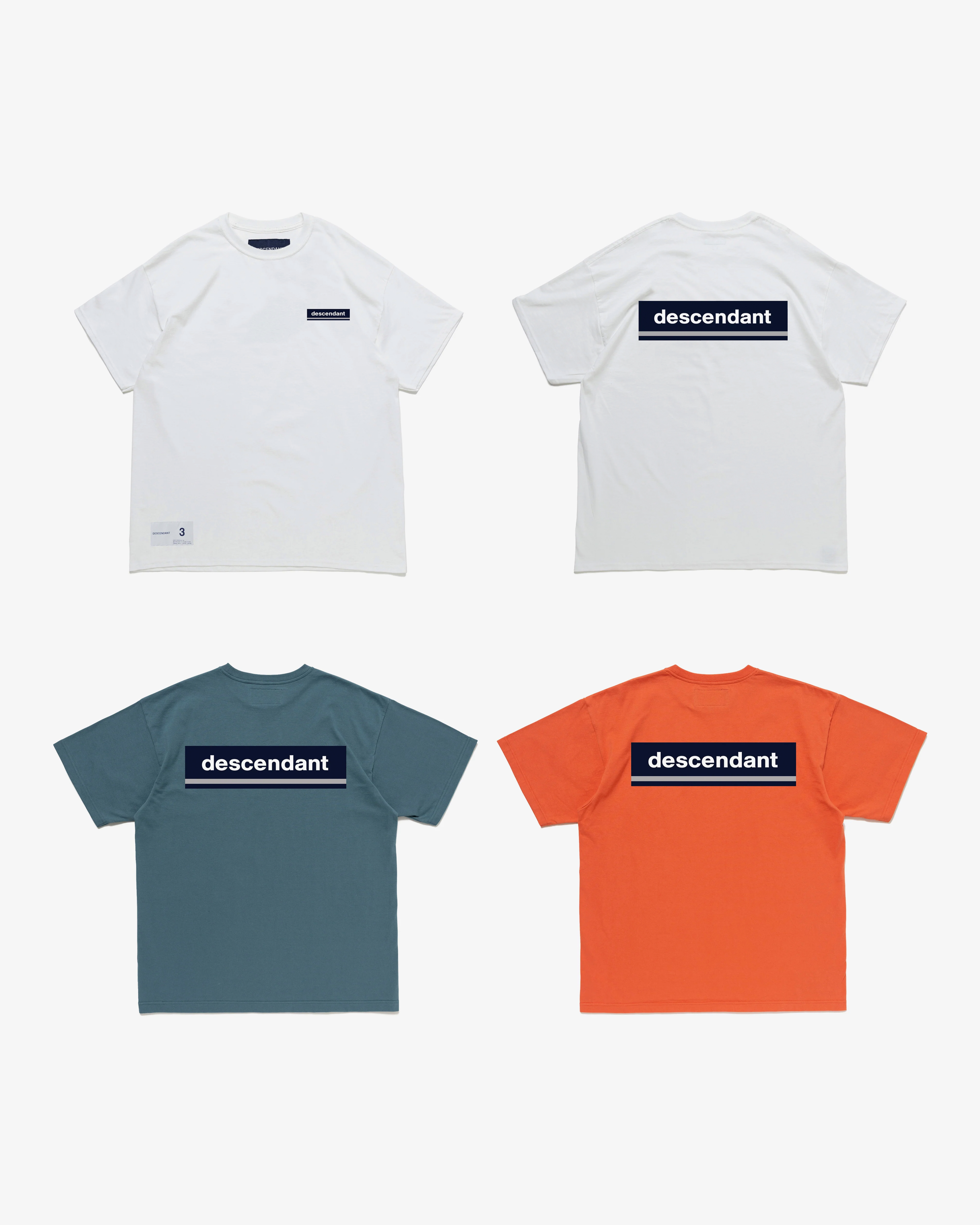 [現貨] DESCENDANT SS24 HORIZON SS | (White / Teal / Orange)