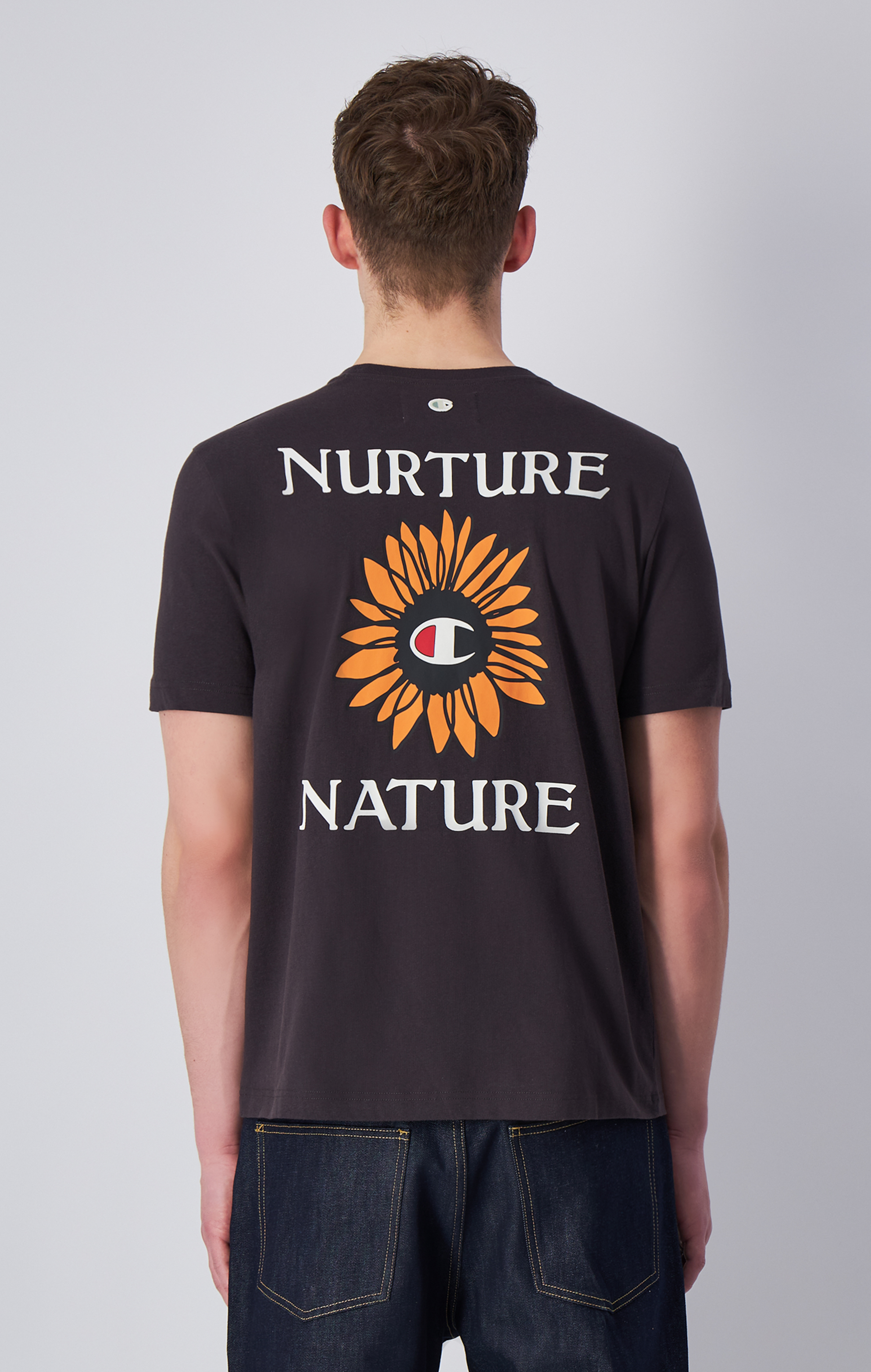 【ECO 愛地球系列】男款 SUNFLOWER 短TEE(碳黑)