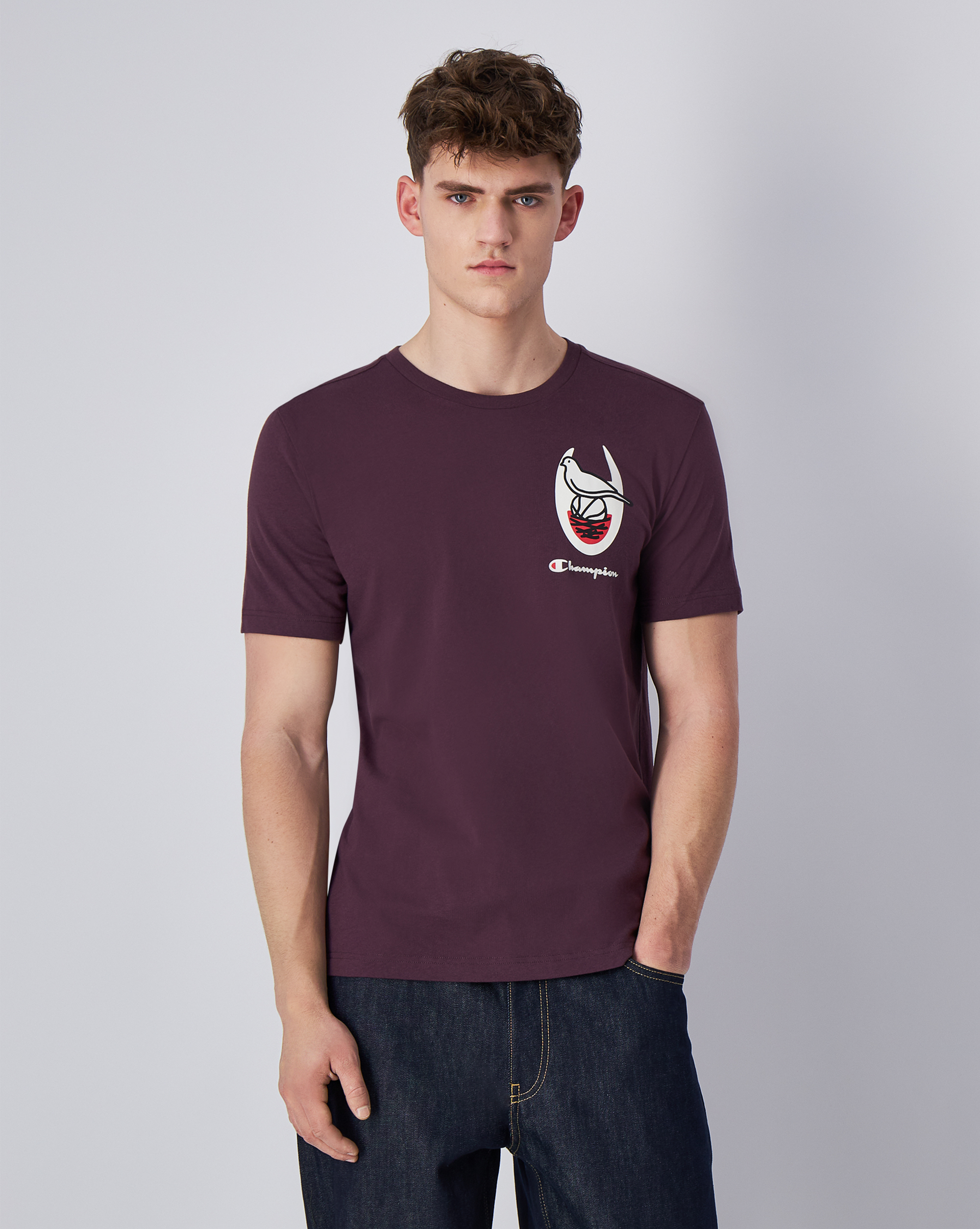 男款-【ECO 愛地球系列】 DOVE 短TEE-莓果（220429-VS503）