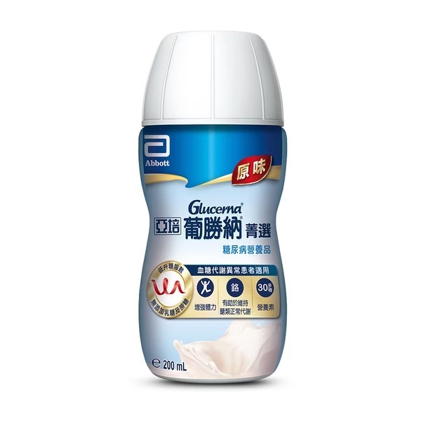 【亞培】葡勝納SR原味+纖維糖尿病營養品(200ml x24入)