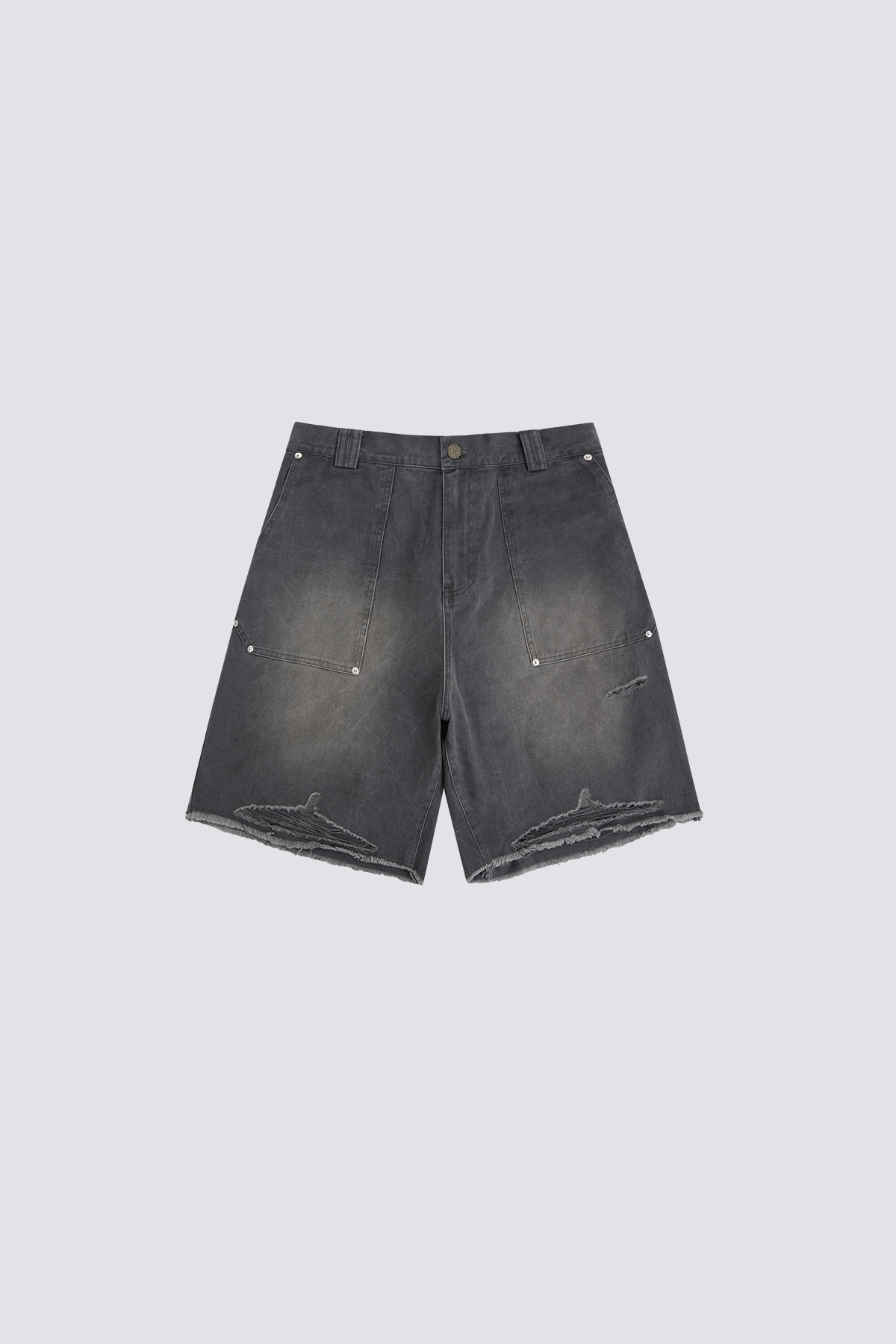Slant Pocket Washed Shorts｜Black｜Hong Kong Original Design
