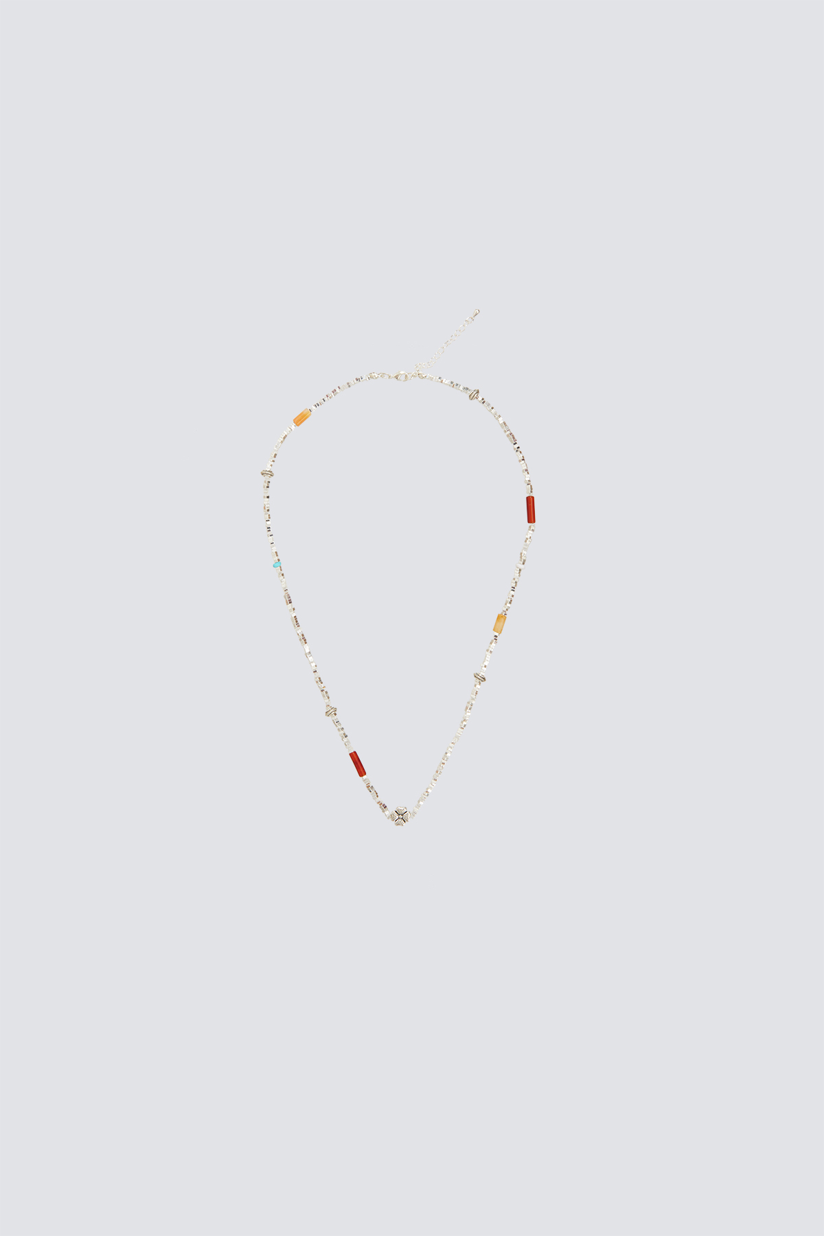 Silver and Color Bead Necklace｜Silver｜Hong Kong Original Design